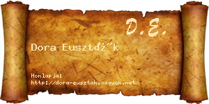Dora Euszták névjegykártya
